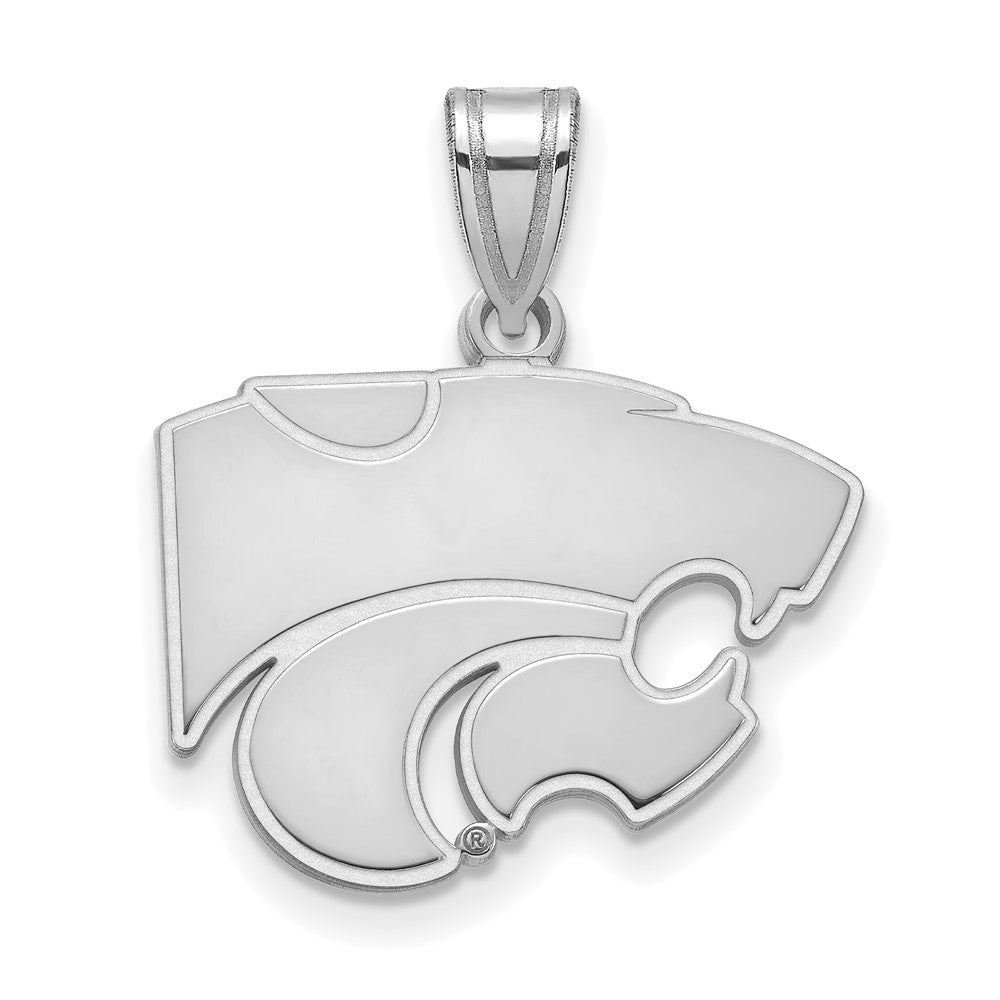 Iowa State University 10k White Gold Medium Pendant