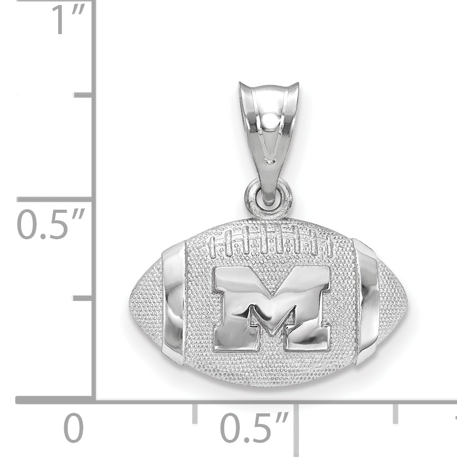 Marquette Golden Eagles Sterling Silver Gold Plated Large Enameled Pendant Necklace