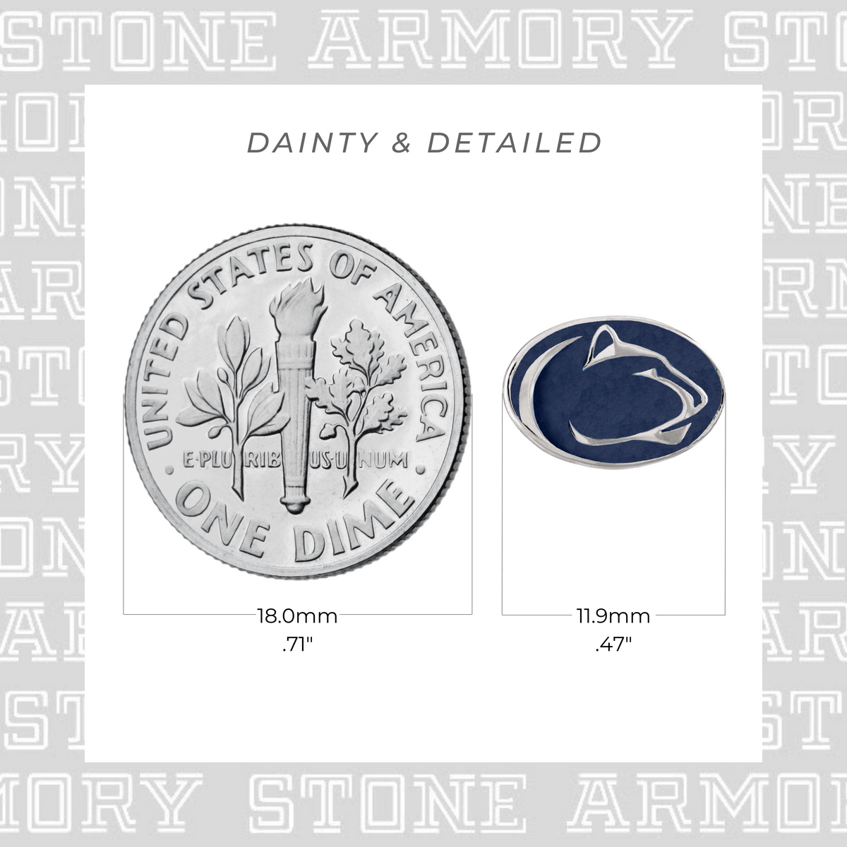 Penn State Nittany Lions Mascot Stud Earrings