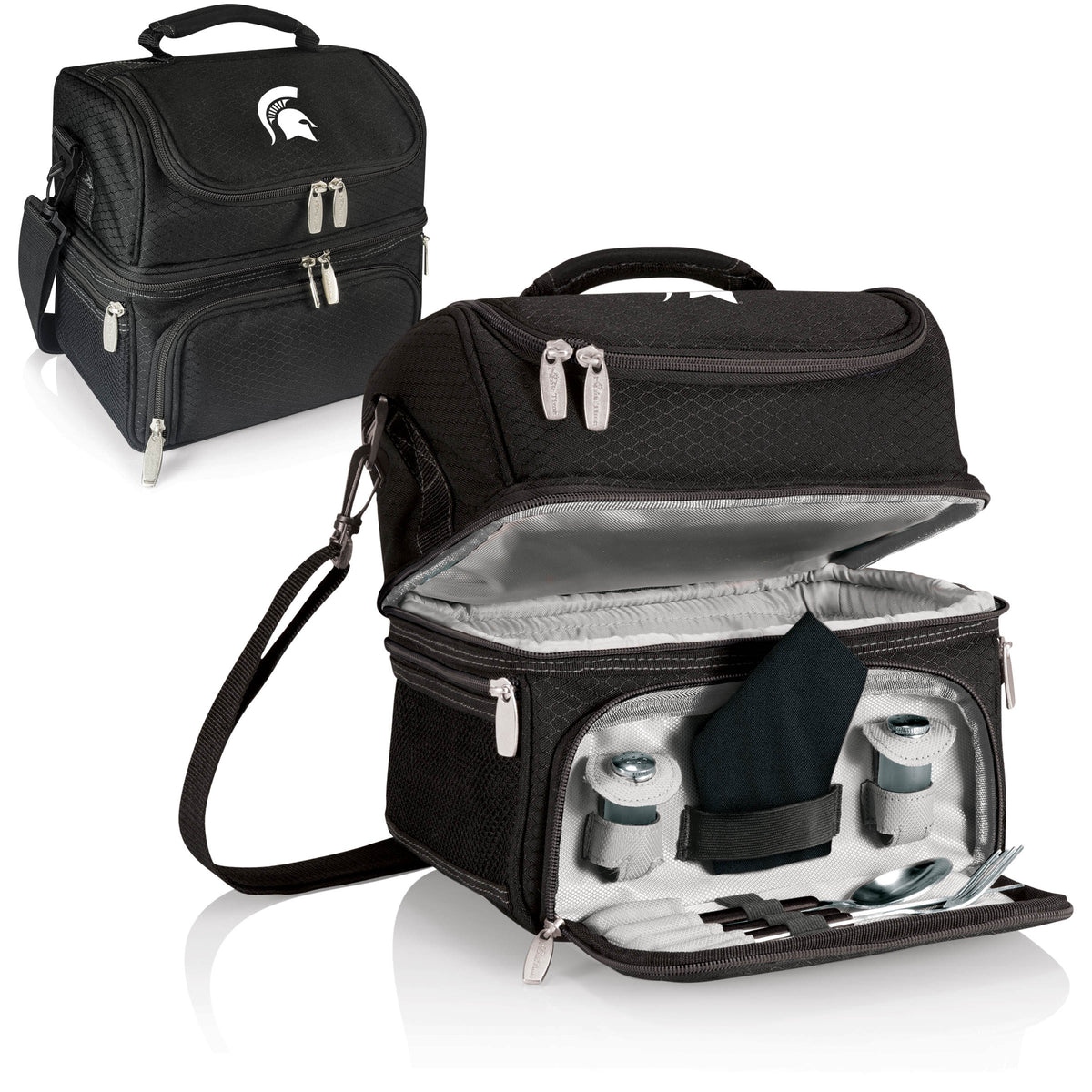 Michigan State Spartans Pranzo Lunch Cooler Bag - Black
