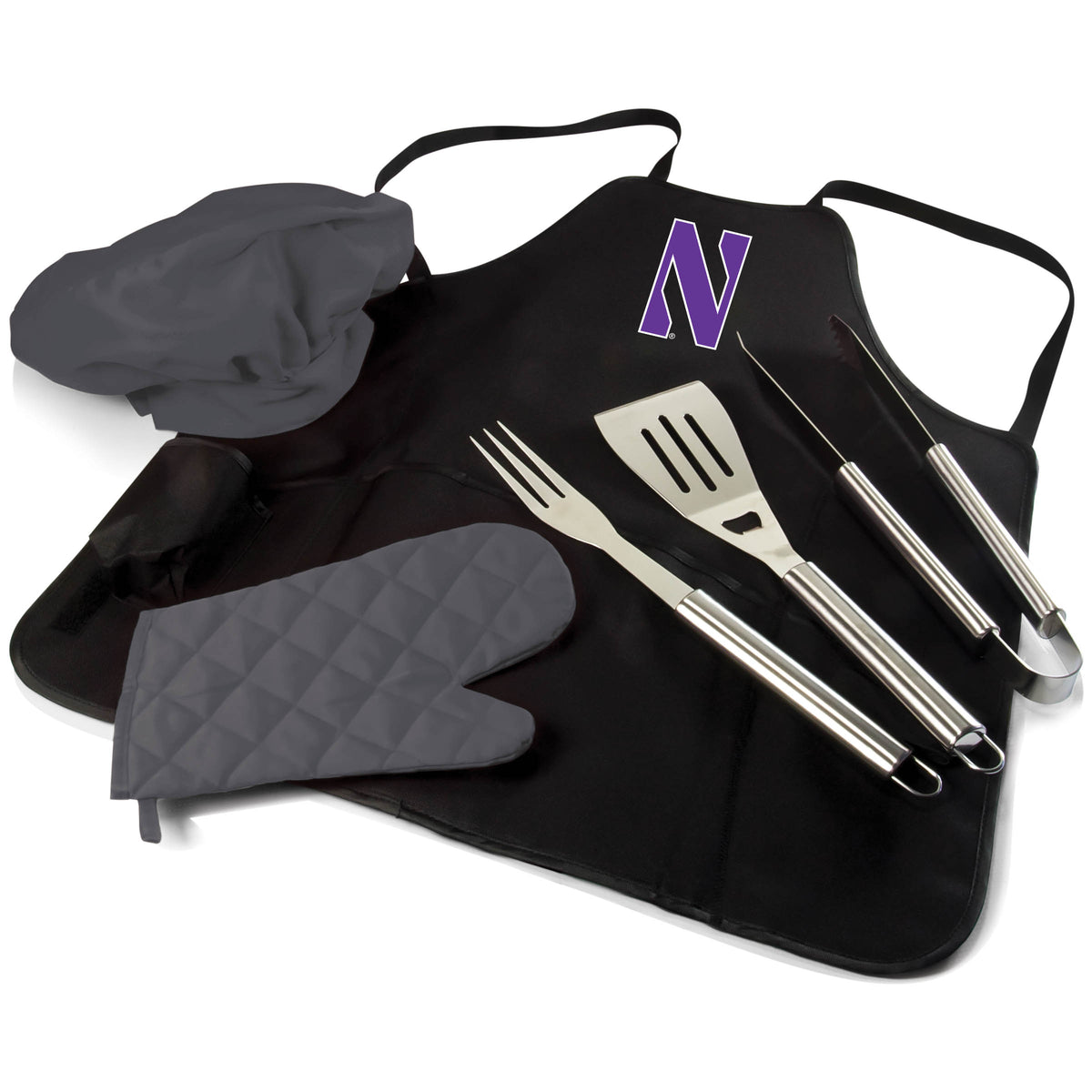 Northwestern Wildcats BBQ Apron Tote Pro Grill Set