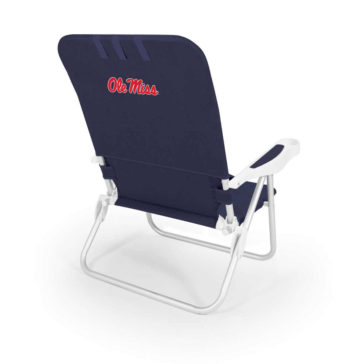 Mississippi Rebels Monaco Reclining Beach Backpack Chair