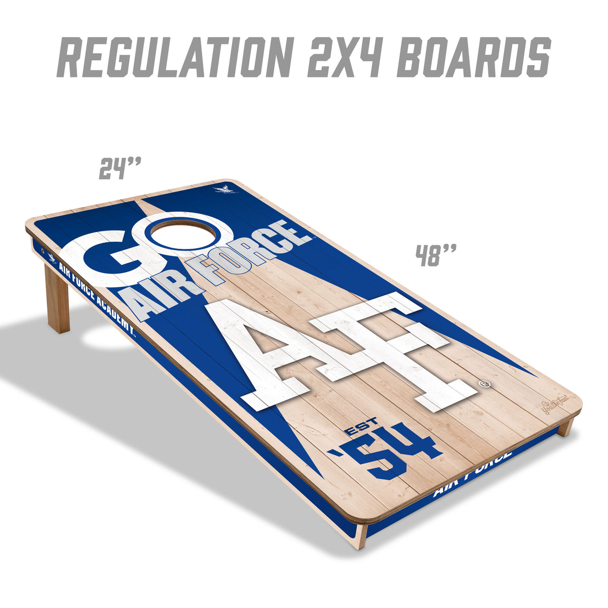 Air Force Academy Falcons 2x4 All Wood Cornhole Game Set