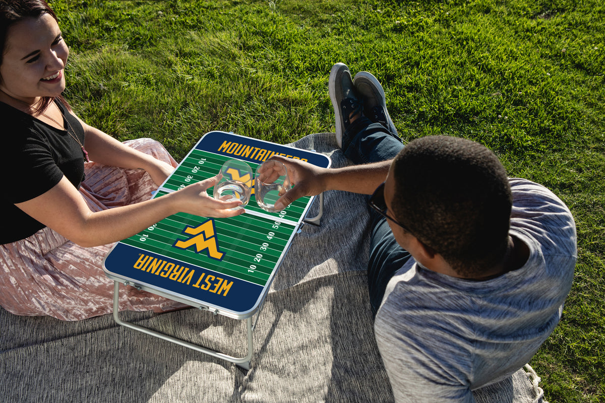 West Virginia Mountaineers Mini Portable Folding Table