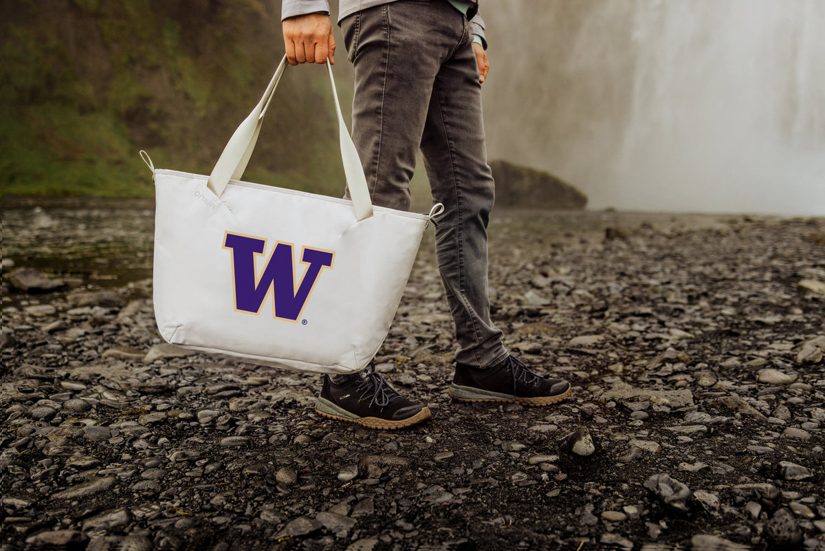 Washington Huskies Eco-Friendly Cooler Tote Bag - White