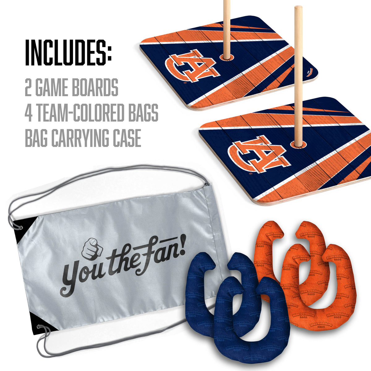 Auburn Tigers Horseshoe Bag Game