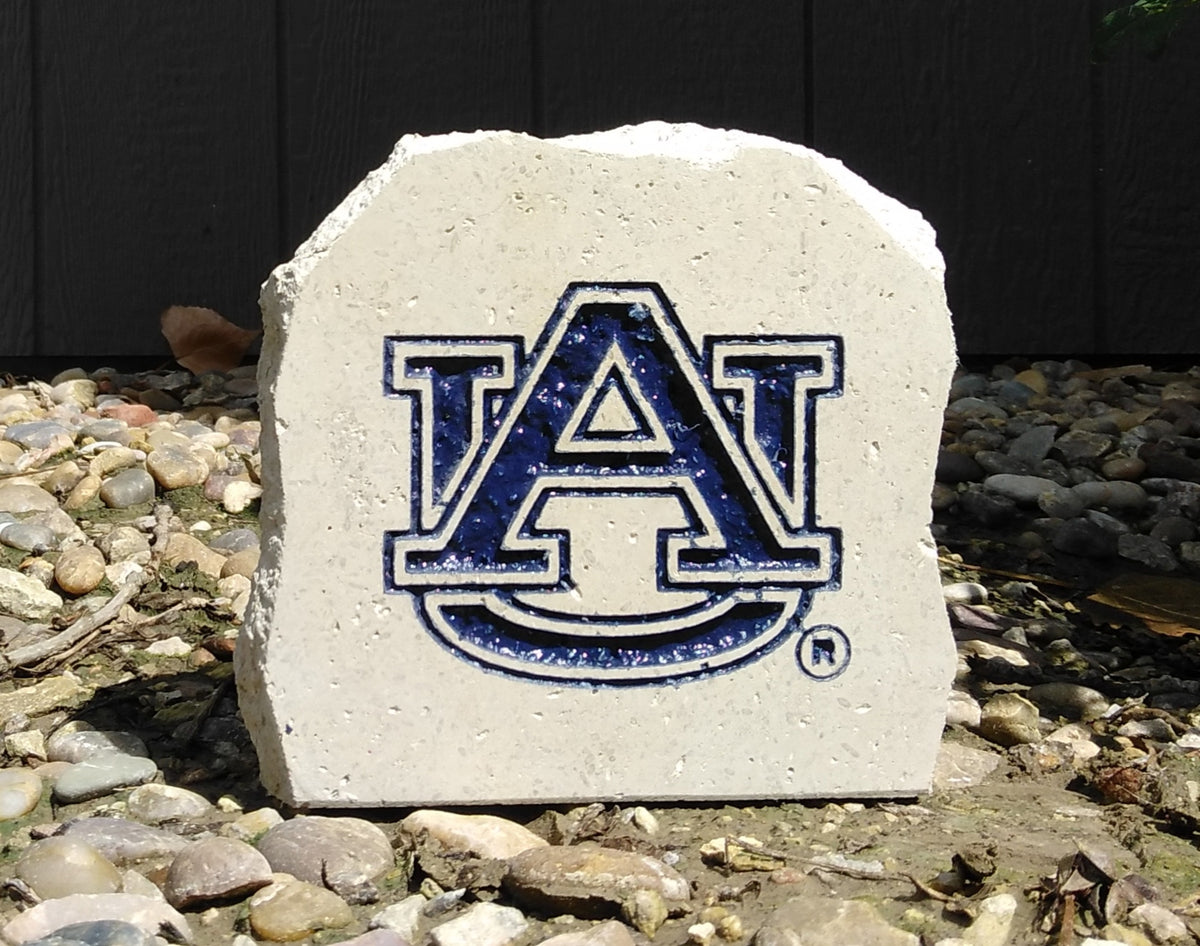 Show your love for the Auburn Tigers when you add this Engraved Limestone Decorative Stone to your collection.