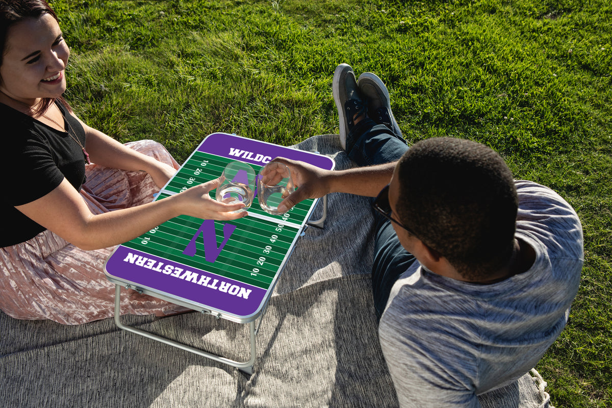 Northwestern Wildcats Mini Portable Folding Table