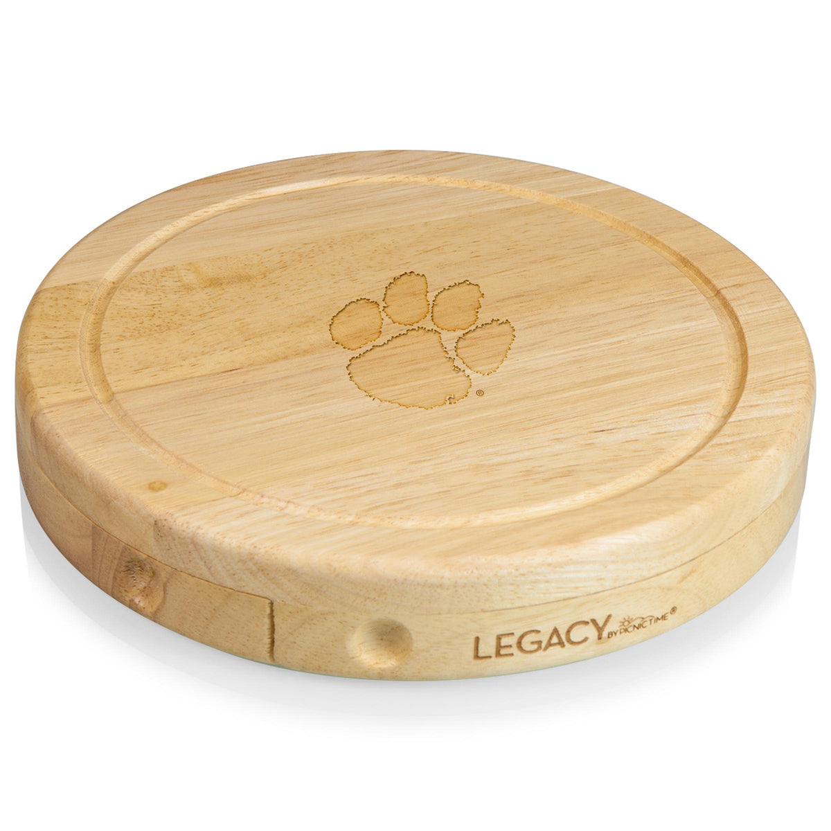 Clemson Tigers Brie Cheese Cutting Board & Tools Set