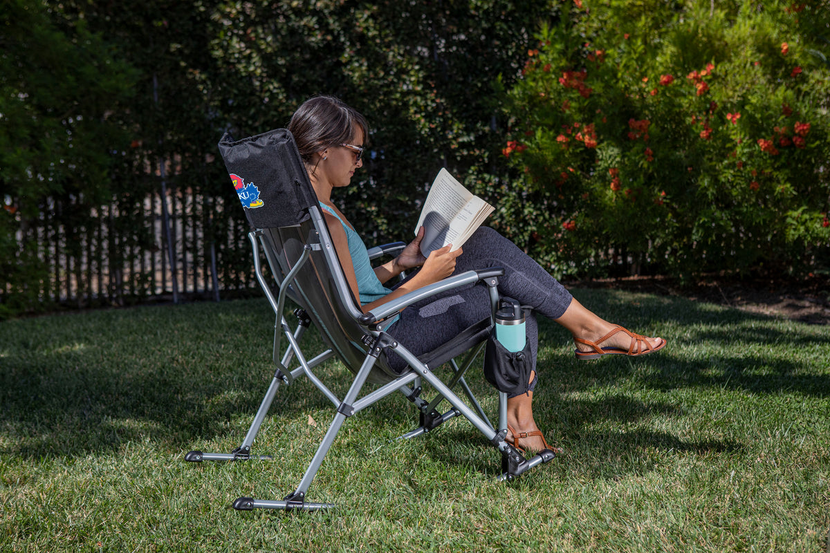Kansas Jayhawks Outdoor Rocking Camp Chair