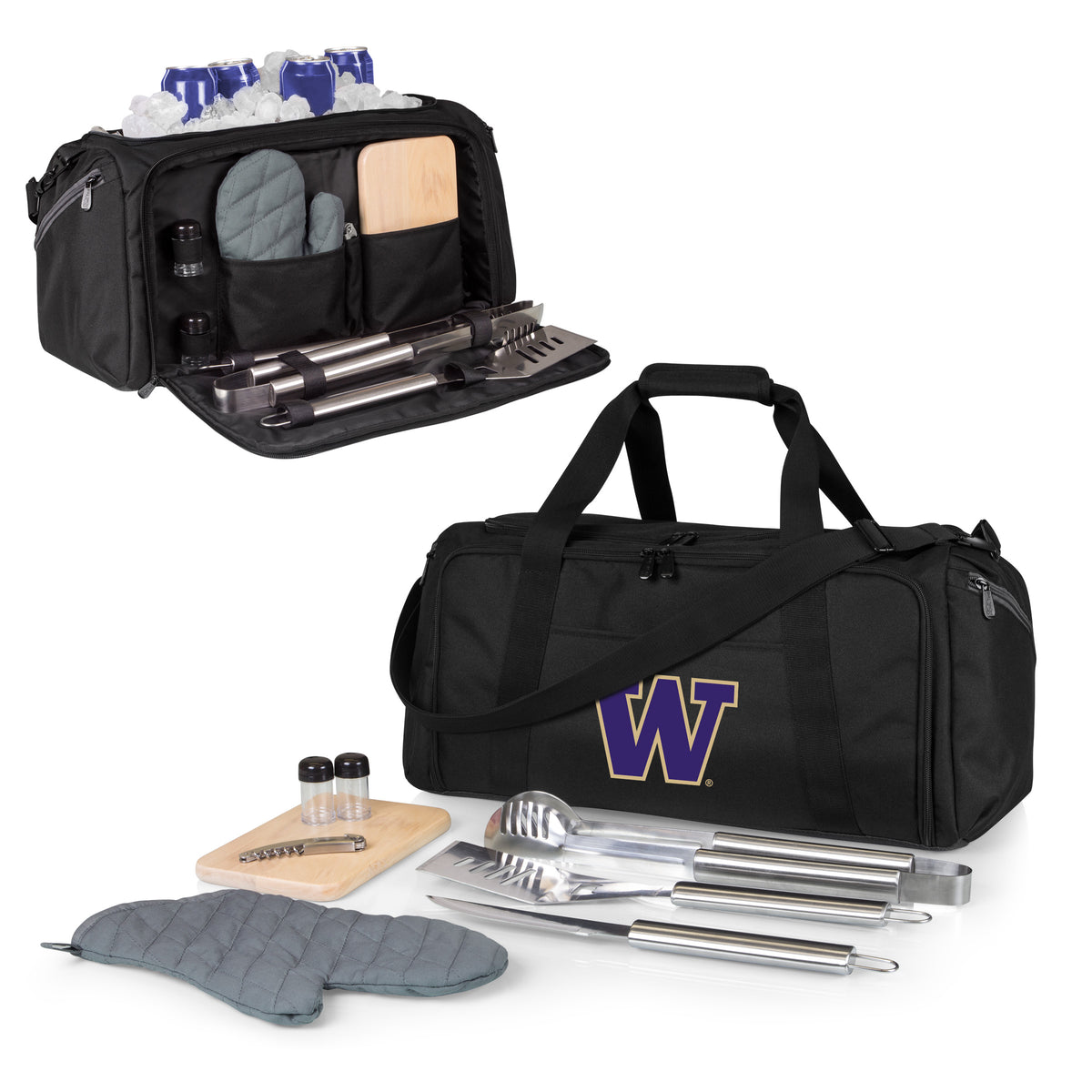 Washington Huskies BBQ Kit Grill Set & Cooler