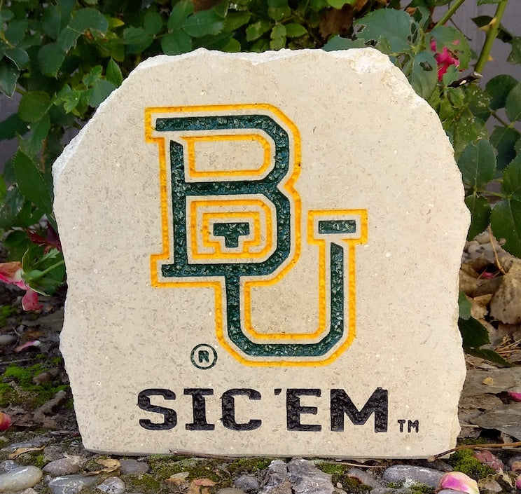 Show your love for the Baylor Bears when you add this Engraved Limestone Decorative Stone to your collection.