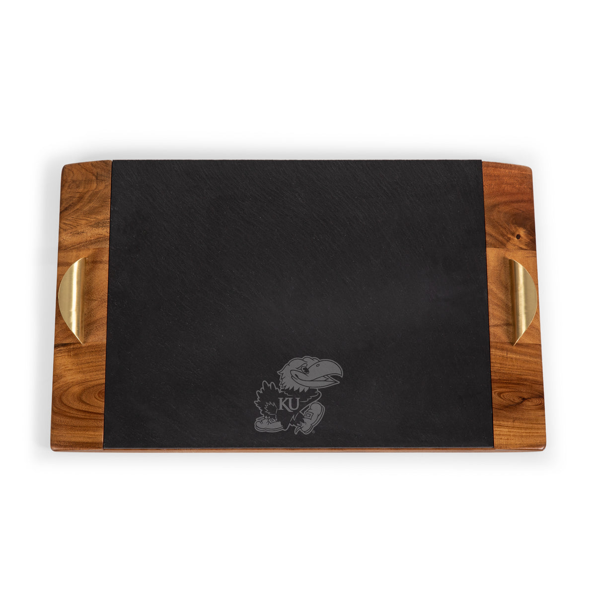 Kansas Jayhawks Covina Acacia and Slate Serving Tray