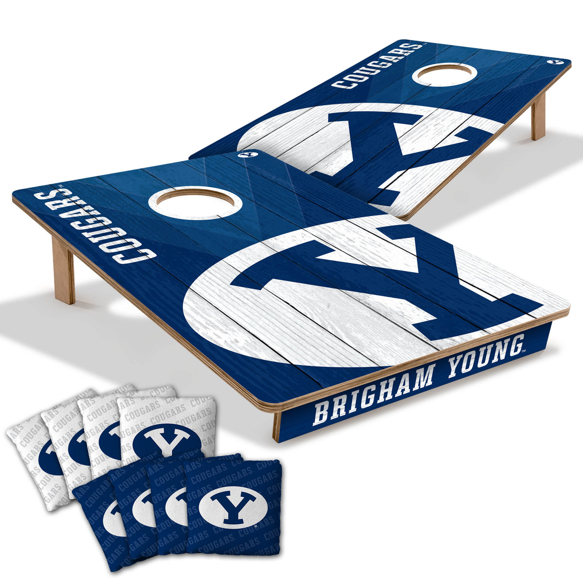 BYU Cougars 2x3 All Wood Cornhole Game Set