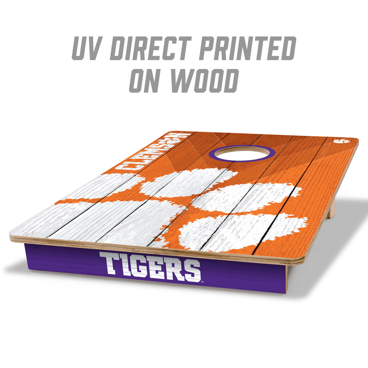 Clemson Tigers 2x3 All Wood Cornhole Game Set
