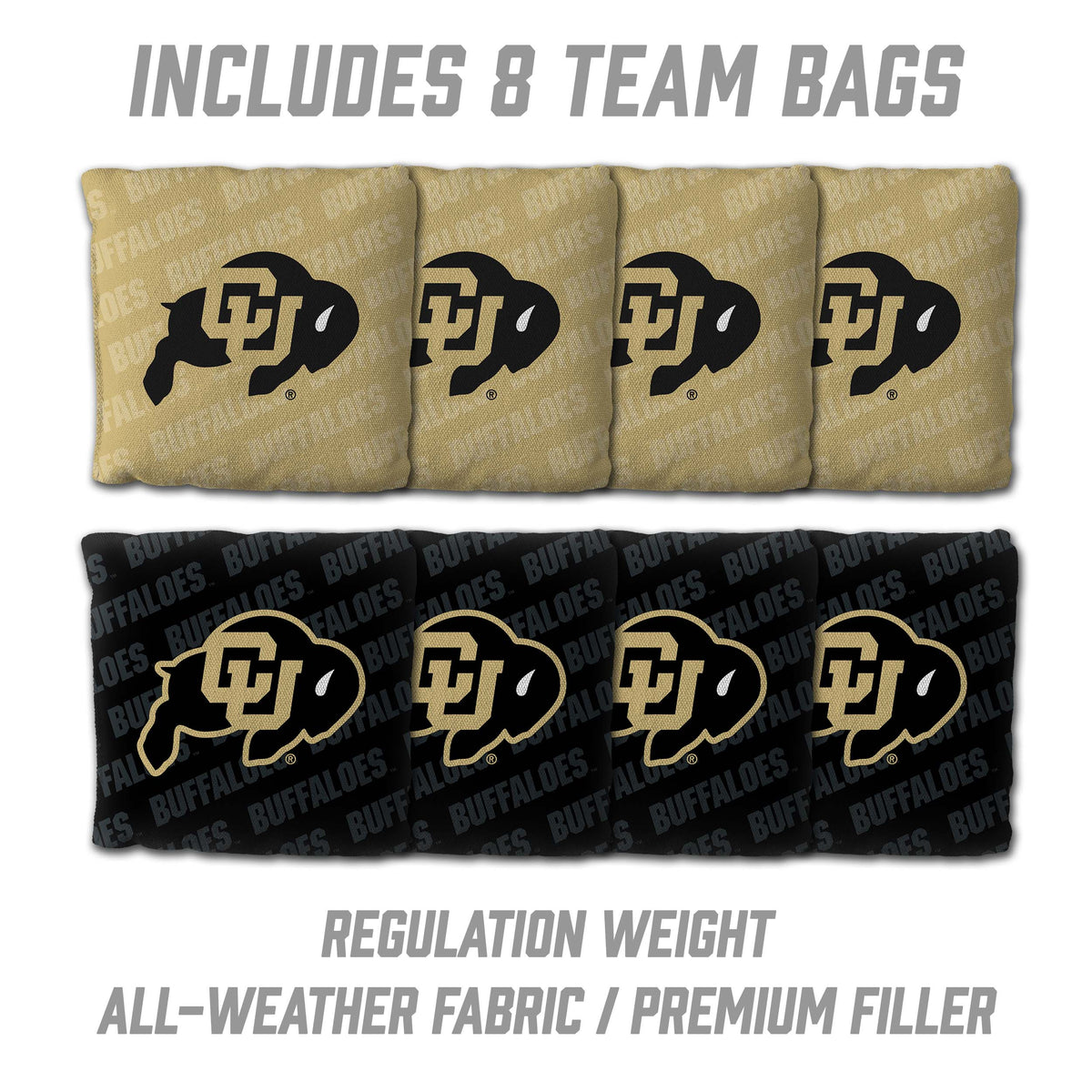 Colorado Buffaloes 2x4 All Wood Cornhole Game Set