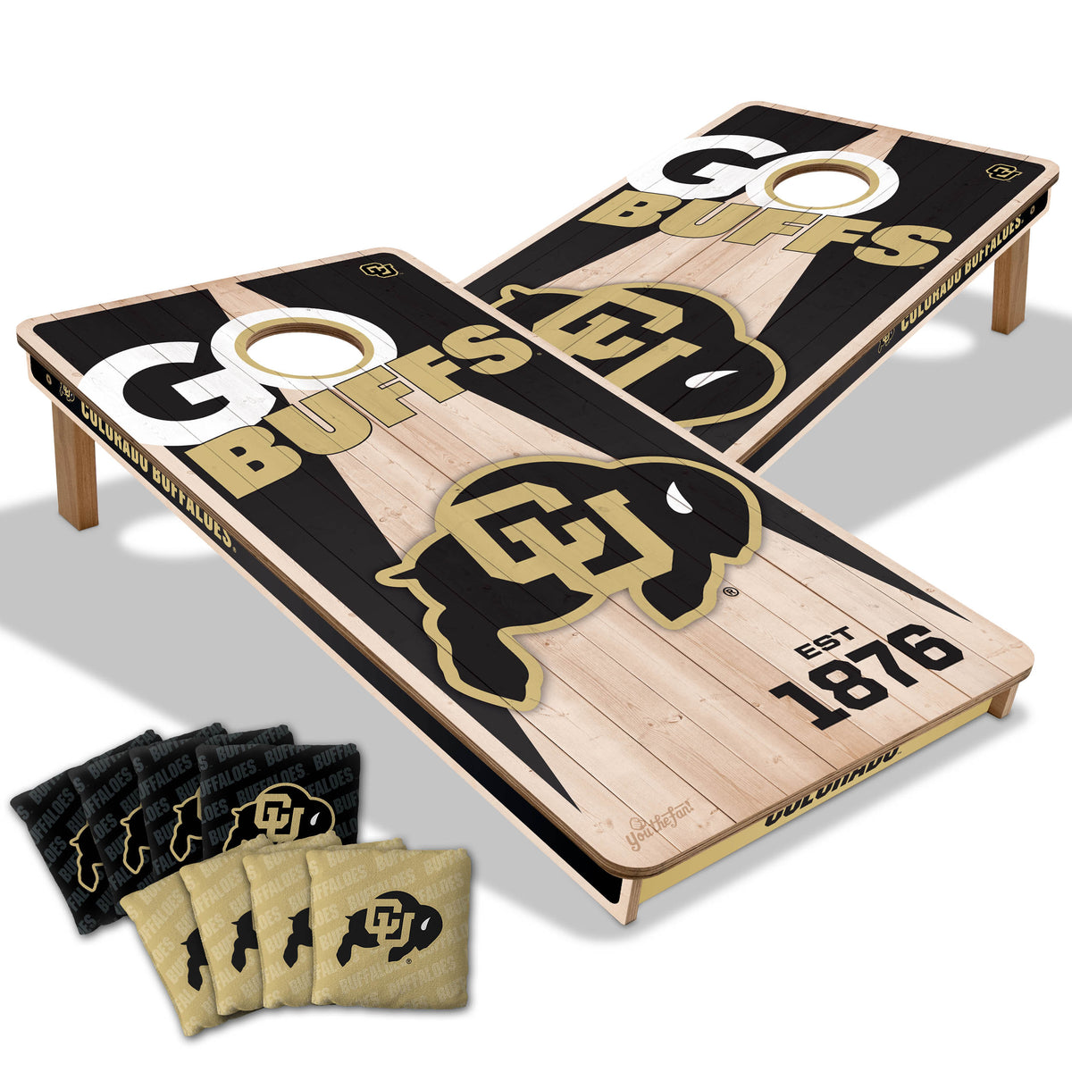 Colorado Buffaloes 2x4 All Wood Cornhole Game Set