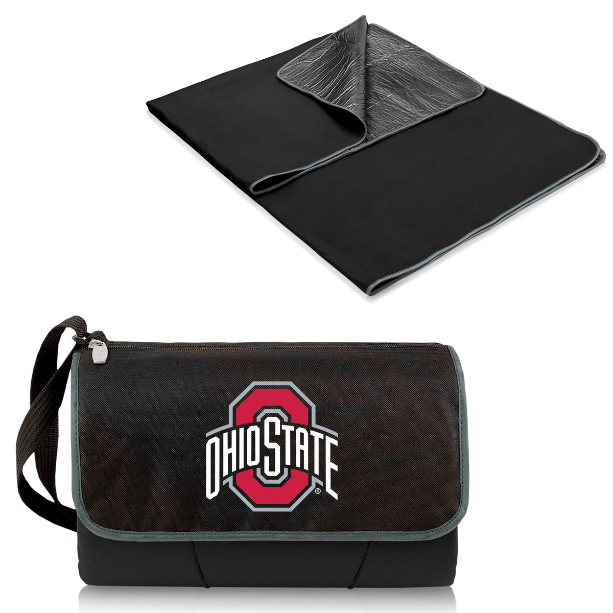 Ohio State Buckeyes Outdoor Picnic Blanket and Tote - Black