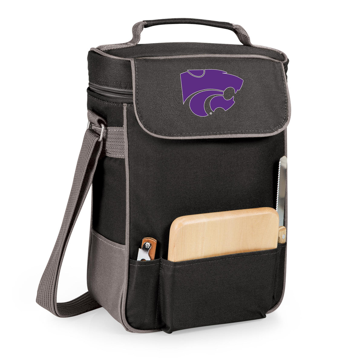 Kansas State Wildcats Duet Wine & Cheese Tote - Grey