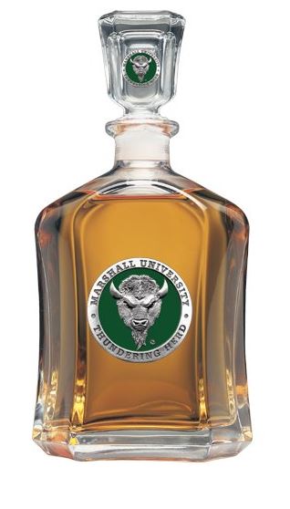 Marshall Thundering Herd Capitol Decanter