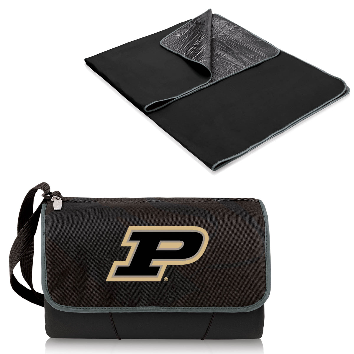 Purdue Boilermakers Outdoor Picnic Blanket and Tote - Black