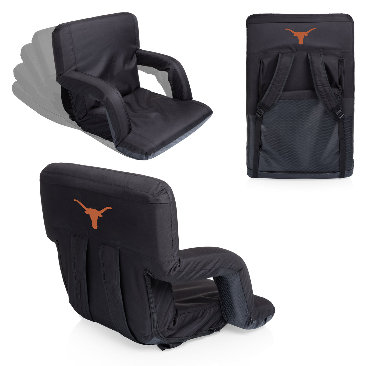 Texas Longhorns Ventura Portable Reclining Stadium Seat