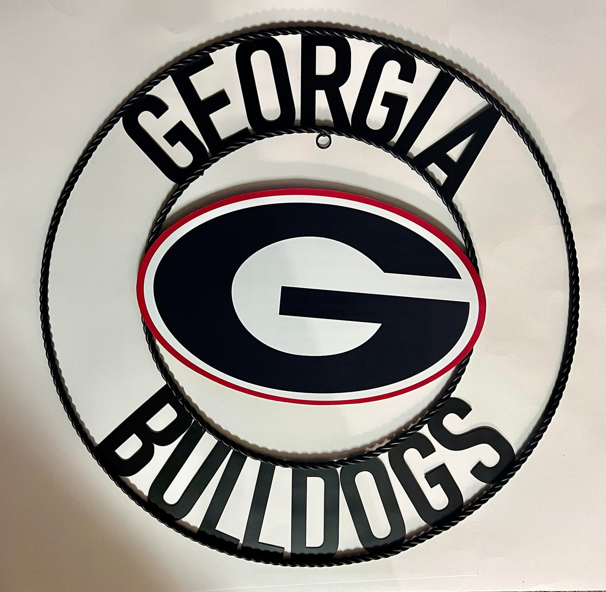 Georgia Bulldogs Wrought Iron Wall Decor 18"