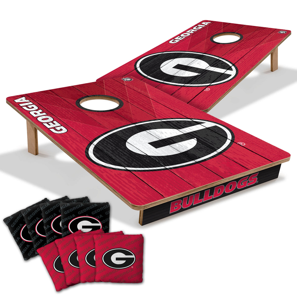Georgia Bulldogs 2x3 All Wood Cornhole Game Set