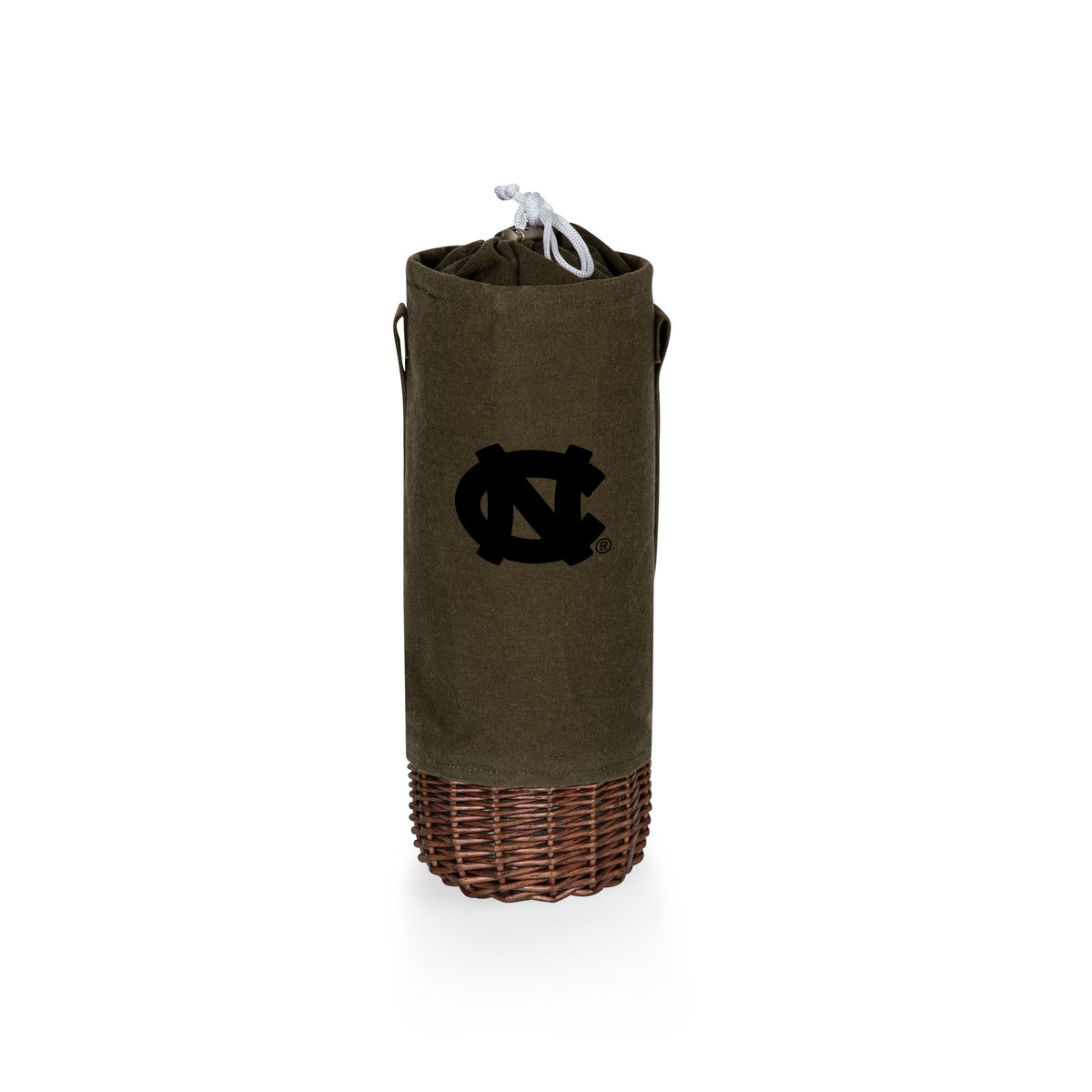 North Carolina Tar Heels Malbec Insulated Canvas and Willow Wine Bottle Basket