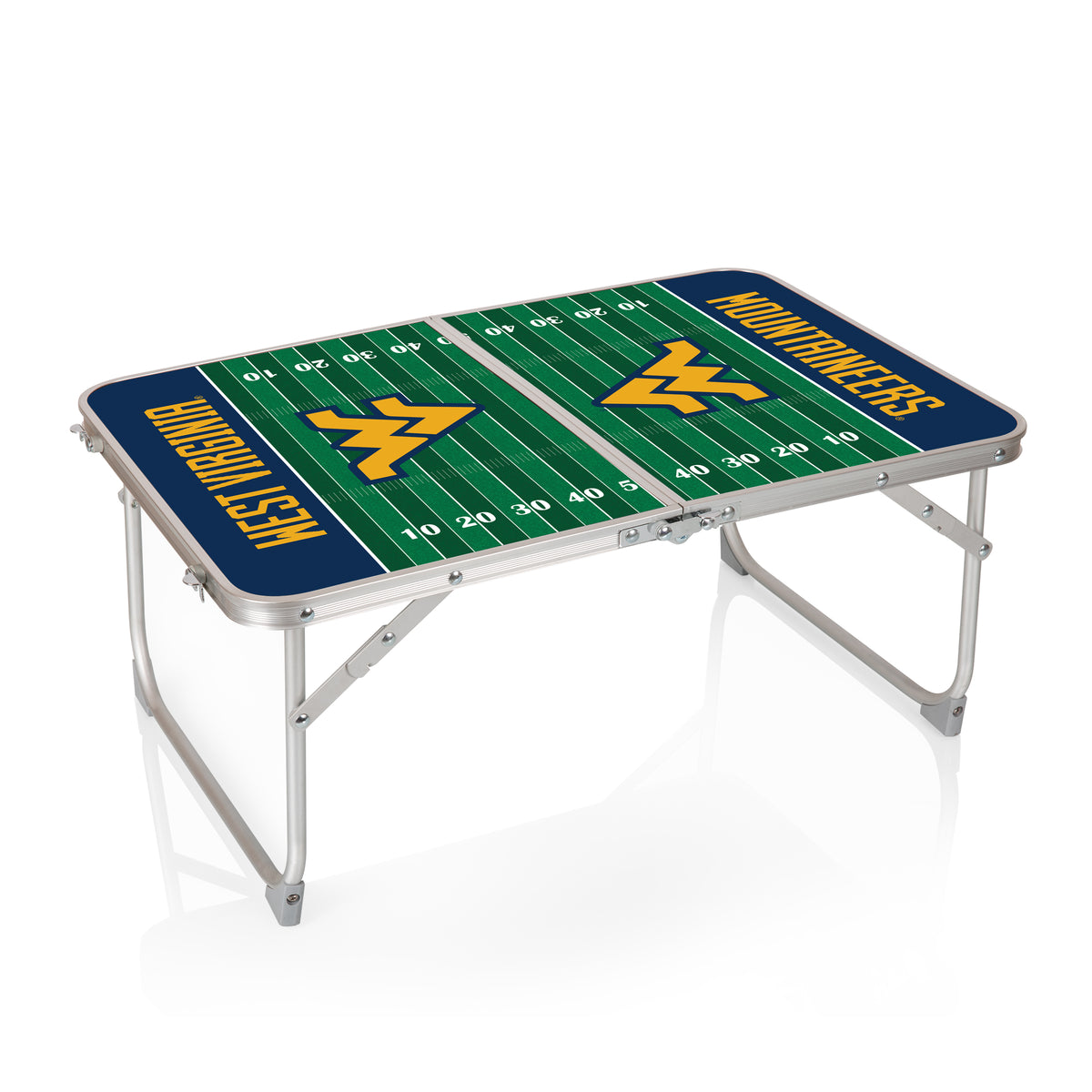 West Virginia Mountaineers Mini Portable Folding Table
