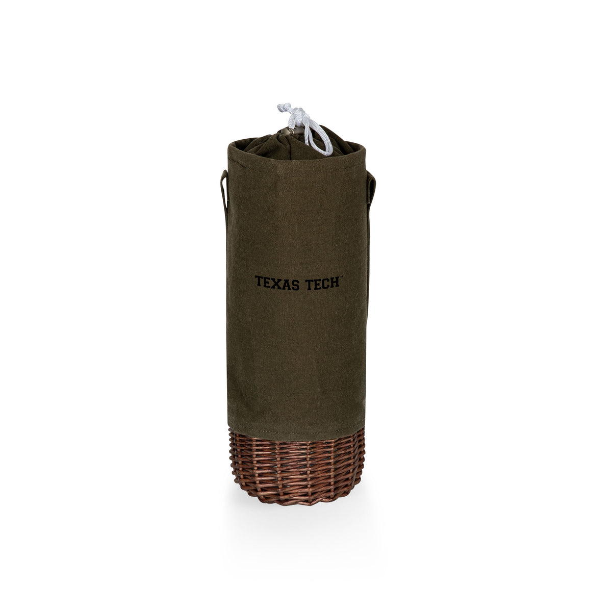 Texas Tech Red Raiders Malbec Insulated Canvas and Willow Wine Bottle Basket
