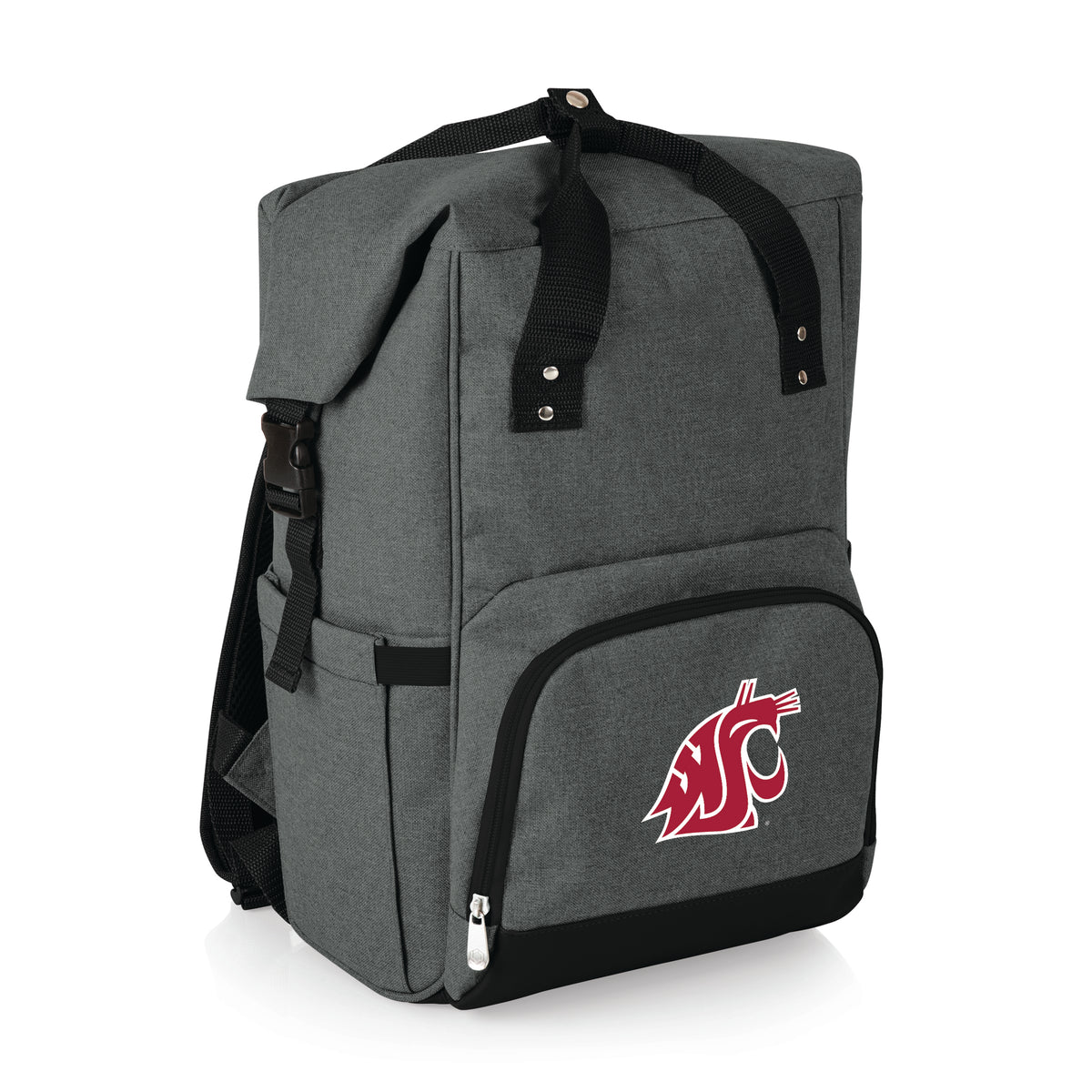 Washington State Cougars On The Go Roll-Top Backpack Cooler