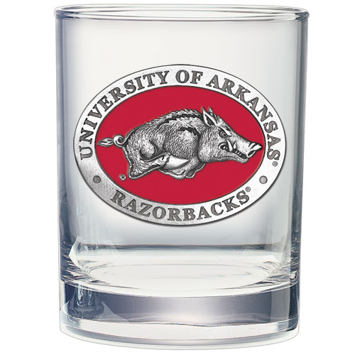 Arkansas Razorbacks Cocktail Glasses Set of 2