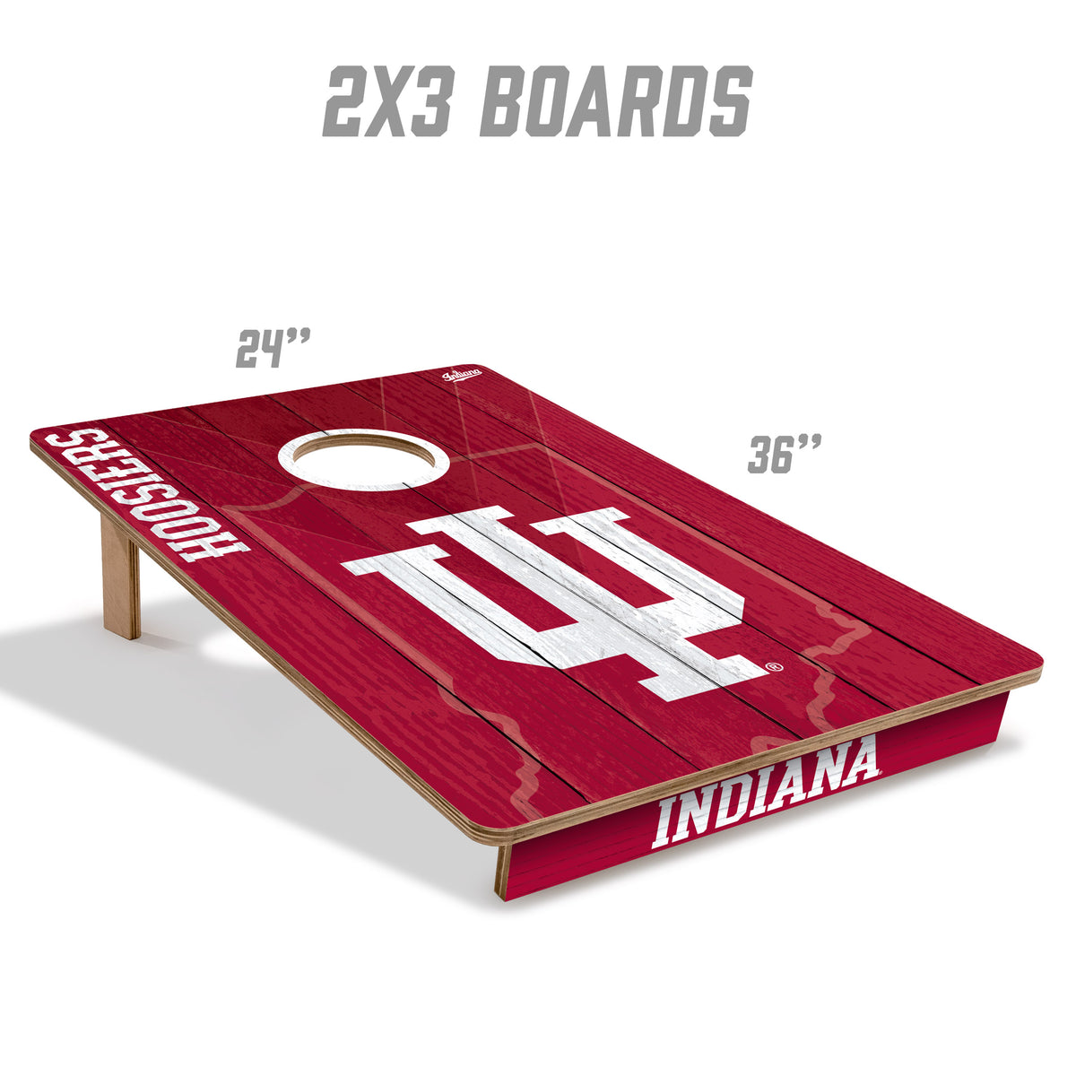 Indiana Hoosiers 2x3 All Wood Cornhole Game Set