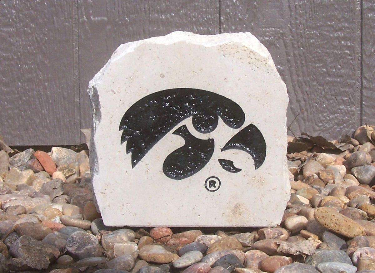 Show your love for the Iowa Hawkeyes when you add this Engraved Limestone Decorative Stone to your collection.