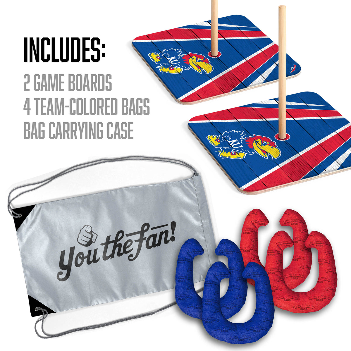 Kansas Jayhawks Horseshoe Bag Game
