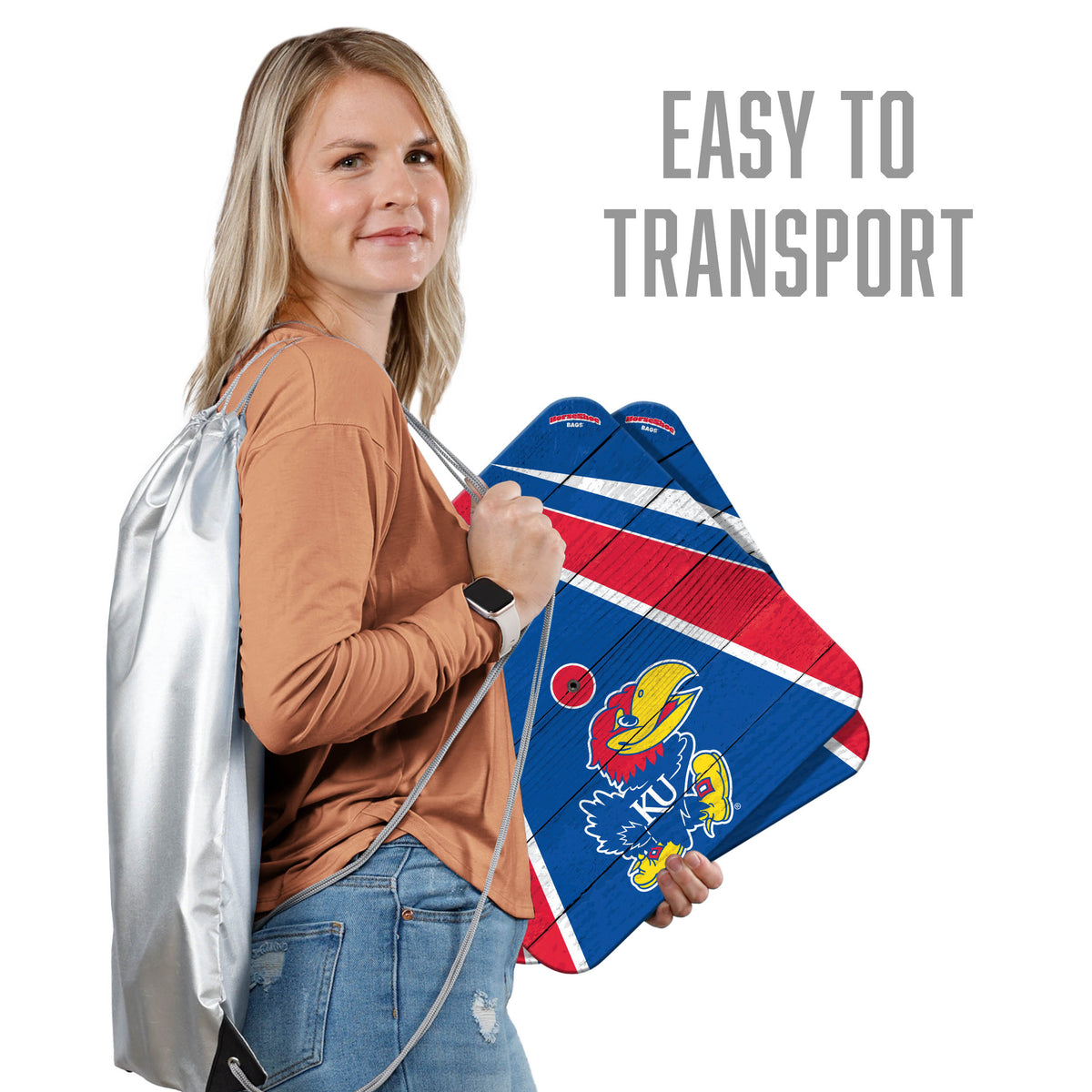 Kansas Jayhawks Horseshoe Bag Game