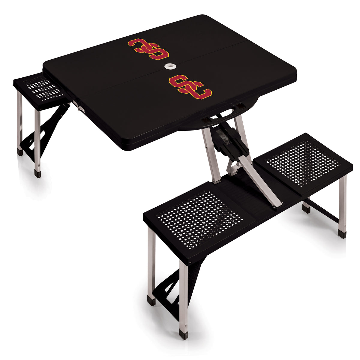 USC Trojans Portable Folding Picnic Table with Seats