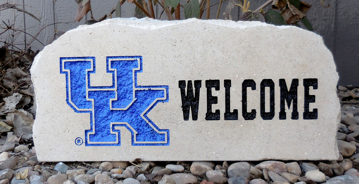 Show your love for the Kentucky WIldcats when you add this Engraved Limestone Decorative Stone to your collection.