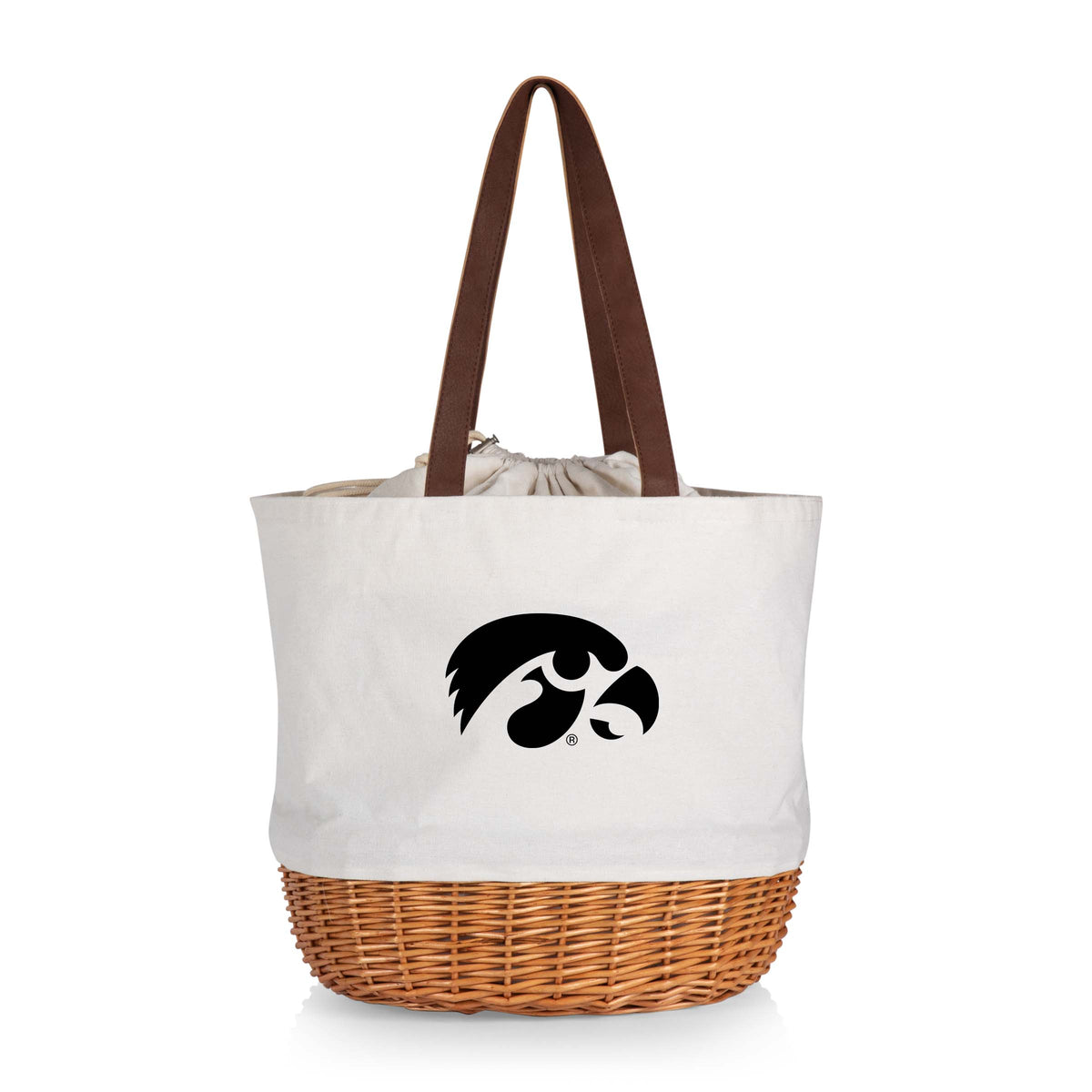 Iowa Hawkeyes Coronado Canvas and Willow Basket Tote