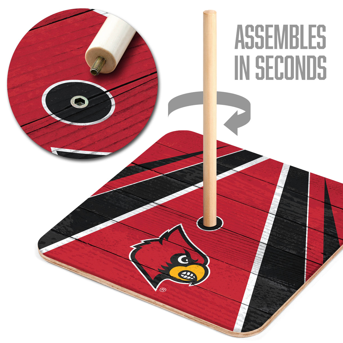 Louisville Cardinals Horseshoe Bag Game