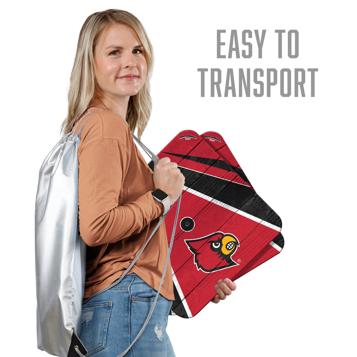 Louisville Cardinals Horseshoe Bag Game