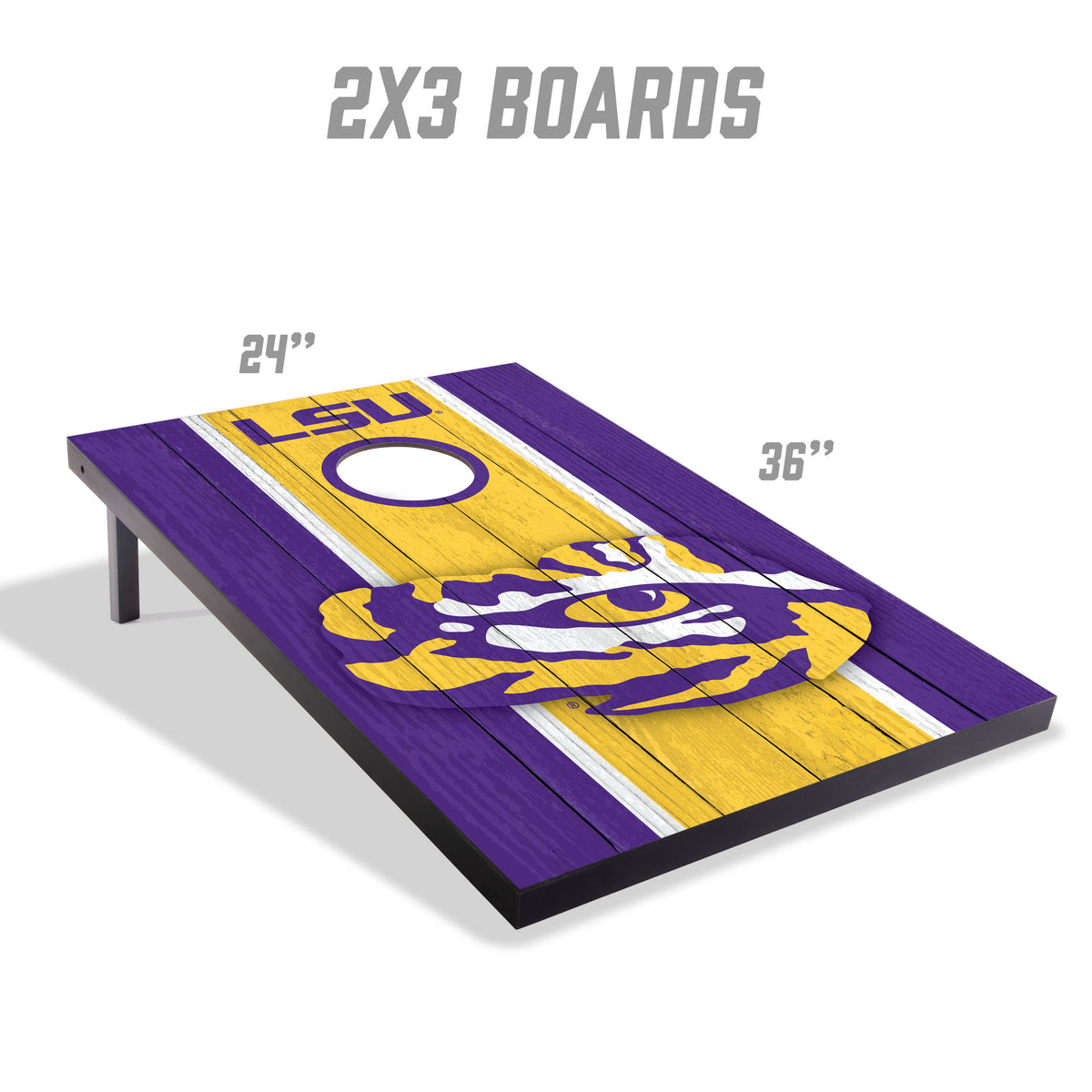 LSU Tigers 2x3 MDF Cornhole Game Set