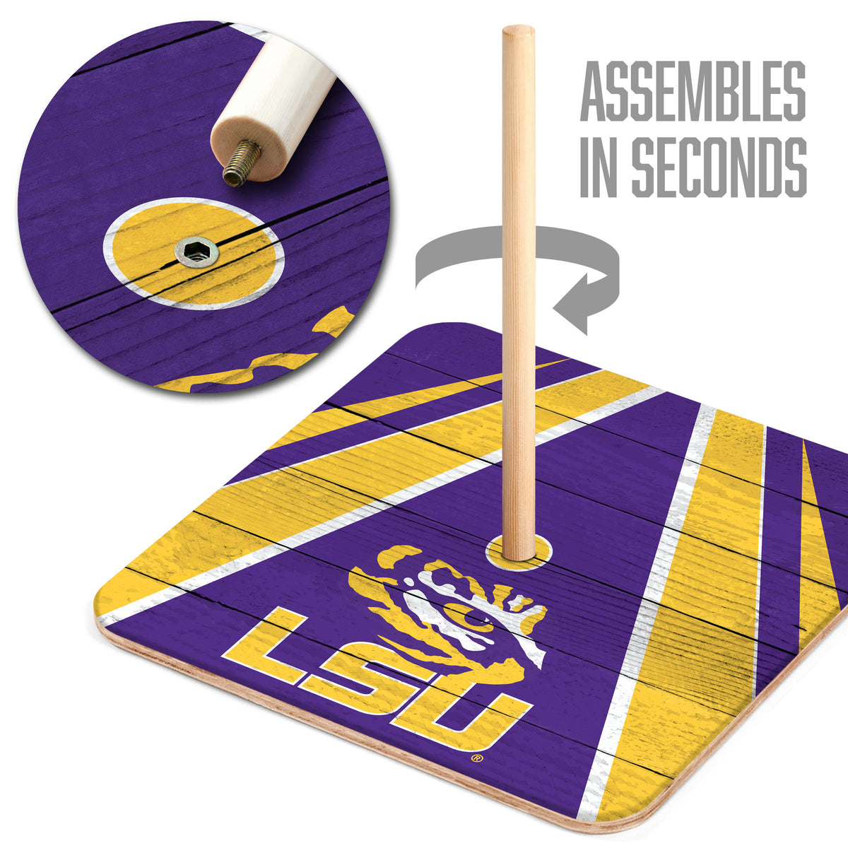 LSU Tigers Horseshoe Bag Game