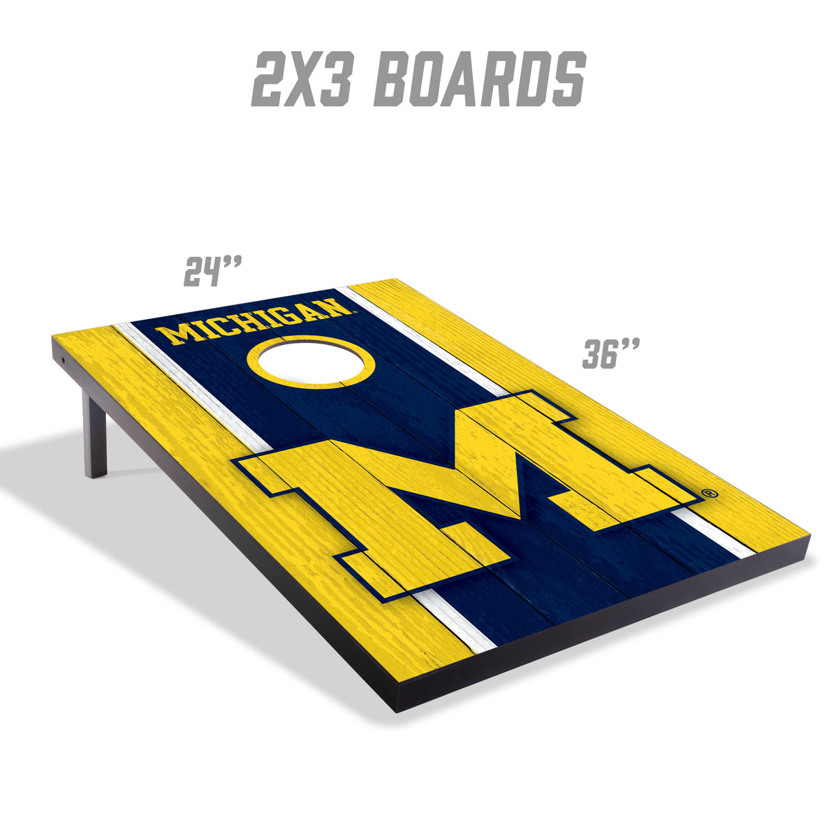 Michigan Wolverines 2x3 MDF Cornhole Game Set