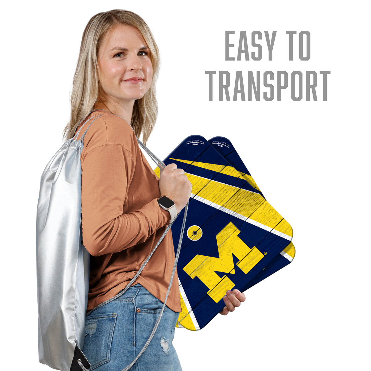Michigan Wolverines Horseshoe Bag Game