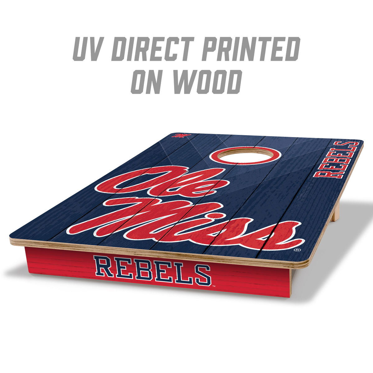 Mississippi Rebels 2x3 All Wood Cornhole Game Set