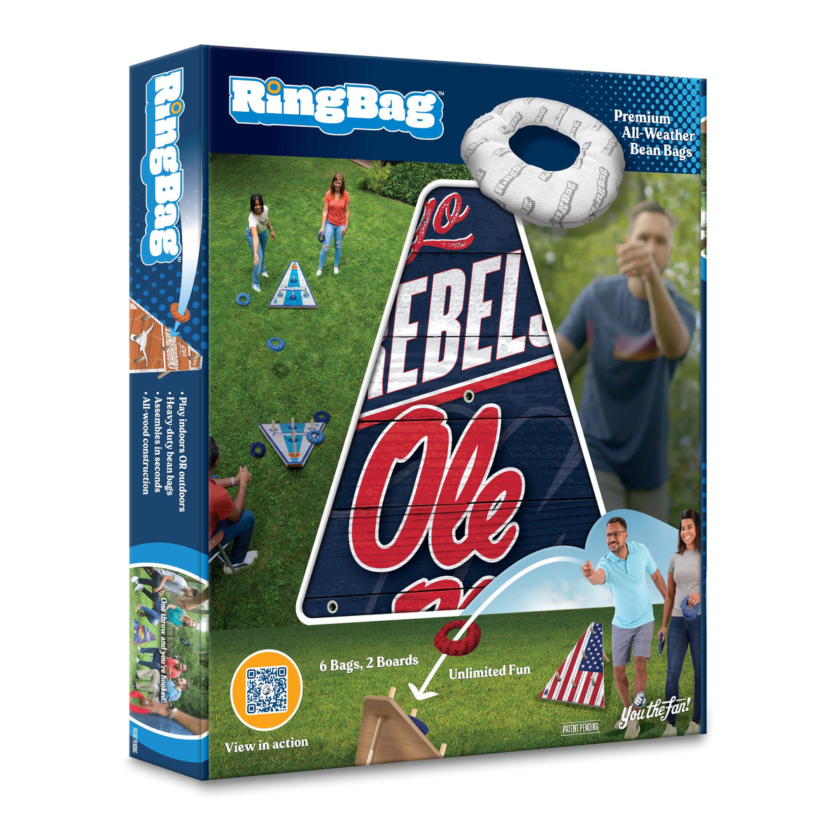 Mississippi Rebels Ring Bag Game