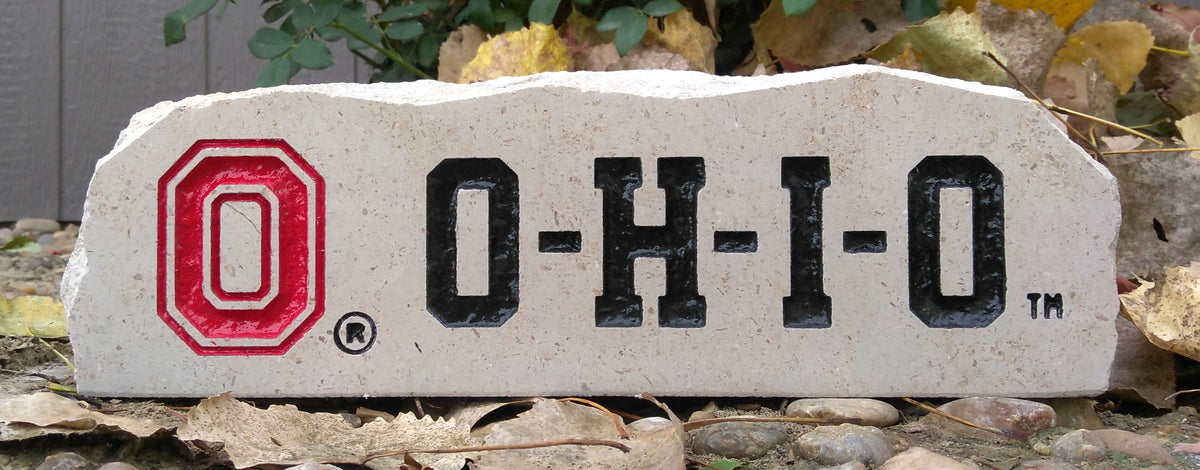 Show your love for the Ohio State Buckeyes when you add this Engraved Limestone Decorative Stone to your collection.