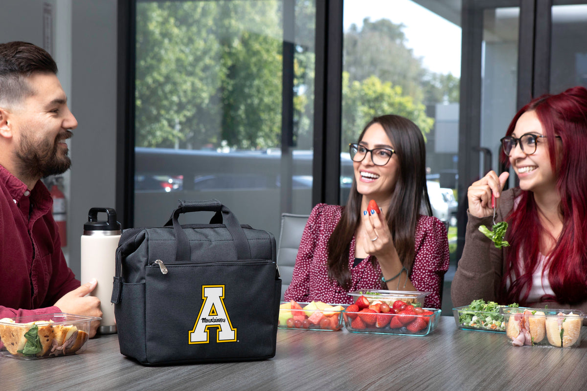 Appalachian State Mountaineers On The Go Lunch Bag Cooler - Black